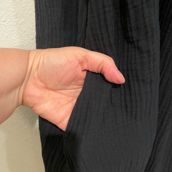 Black Magaschoni Gauze Maxi Sundress - Picture 6 of 8